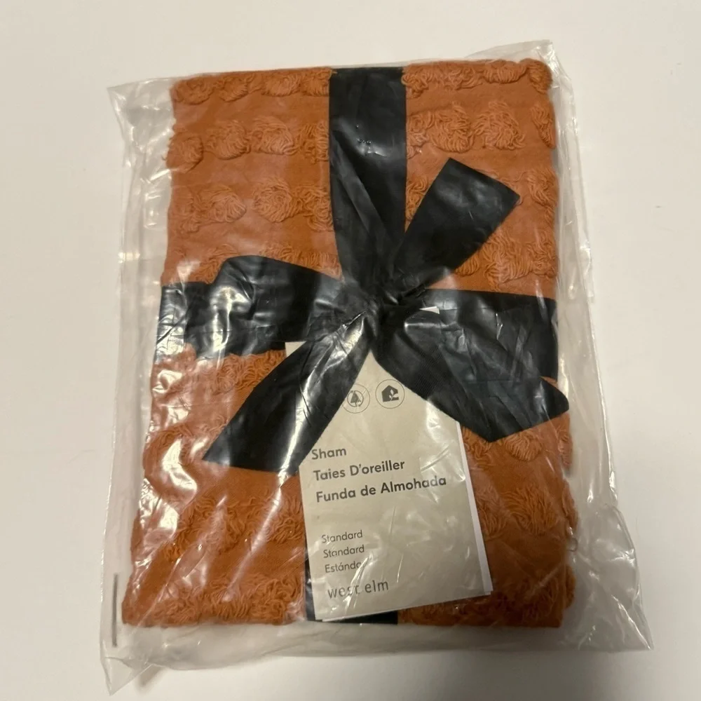 West Elm orange Sham